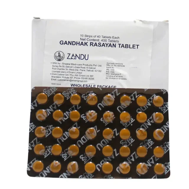 ZANDU Gandhak Rasayan Tablet - Zandu - 400Tablet