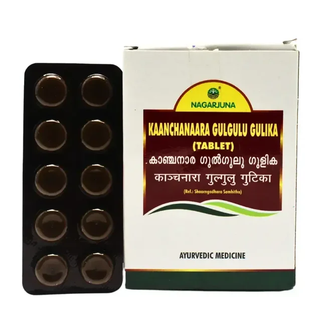 NAGARJUNA Kaanchanaara Gulgulu Gulika Tablet - Nagarjuna - 10Tablet