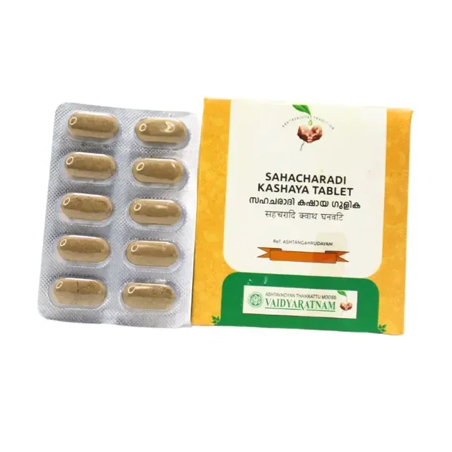 VAIDYARATHNAM Sahacharadi Kashayam Tablet - Vaidyaratnam - 10 Tablets