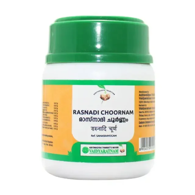 VAIDYARATHNAM Rasnadi Churna - Vaidyaratnam - 30Gm