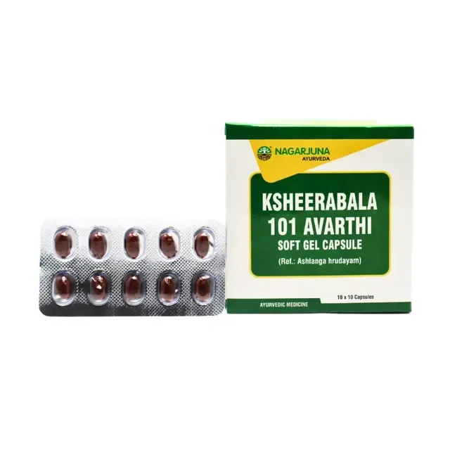NAGARJUNA Ksheerabala 101 Avarthi Capsule - Nagarjuna - 10Capsule