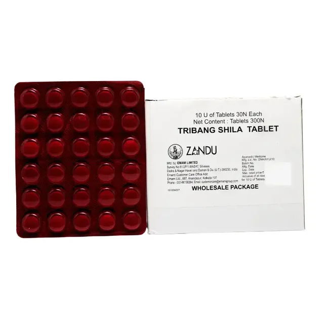 ZANDU Tribangshila Tablet - Zandu - 300Tablet