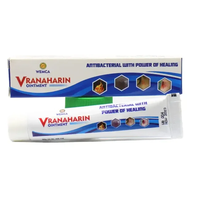 WEMCA REMEDIES Vranaharin Ointment - Wemca - 15Gm