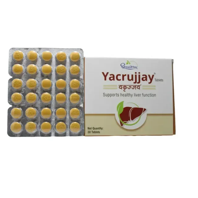 SHREE DHOOTAPAPESHWAR Yacrujjay Tablets - Shree Dhootapapeshwar - 30 Tablets