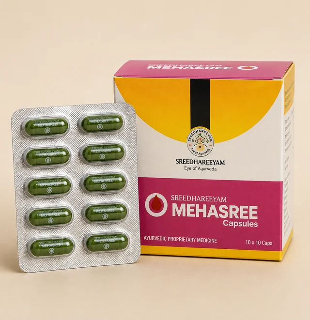 SREEDHAREEYAM Mehasree Capsules - Sreedhareeyam - 100 Capsules