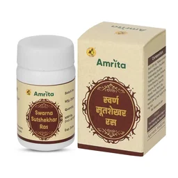 AMRITA DRUGS Swarna Sutshekhar Ras - Amrita - 10 Tablet