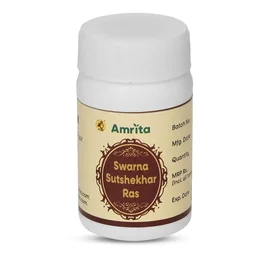 AMRITA DRUGS Swarna Sutshekhar Ras - Amrita - 10 Tablet