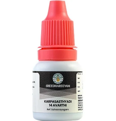 SREEDHAREEYAM Karpasasthyadi 14 Avarthi Drops - Sreedhareeyam - 10Ml
