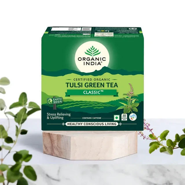 ORGANIC INDIA Tulsi Green Tea Classic - Organic - 25Bags