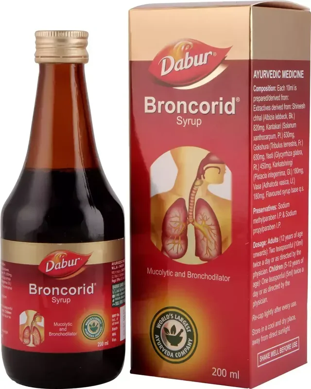 DABUR INDIA LIMITED Broncorid Syrup - Dabur - 200Ml