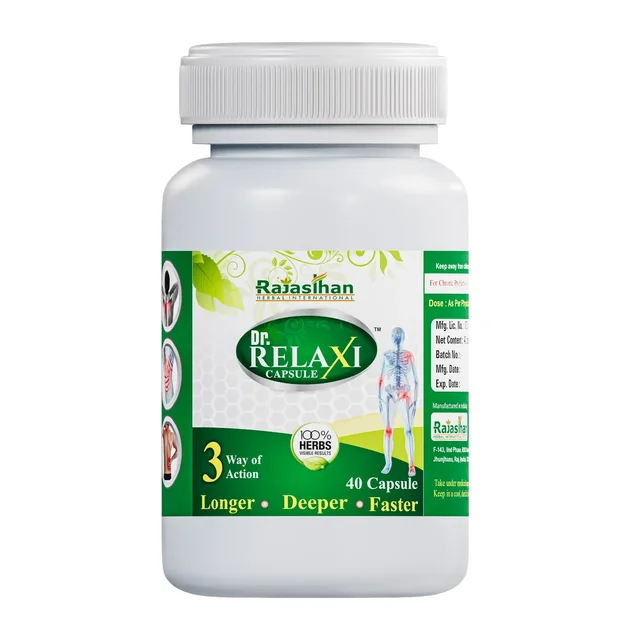 RAJASTHAN HERBALS Dr. Relaxi Capsule - Rajasthan - 40 Capsules