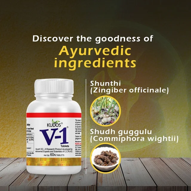 KUDOS AYURVEDA V-1 Tablet - Kudos - 60Tablet