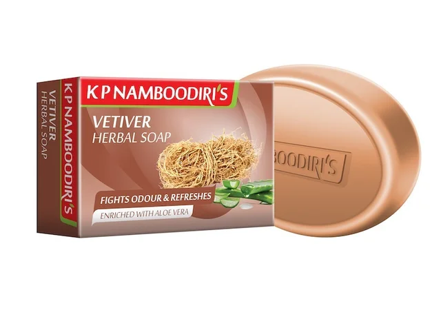 K.P.NAMBOORDIRI Vetiver Herbal Soap - K.P.Namboordiri - 100gm