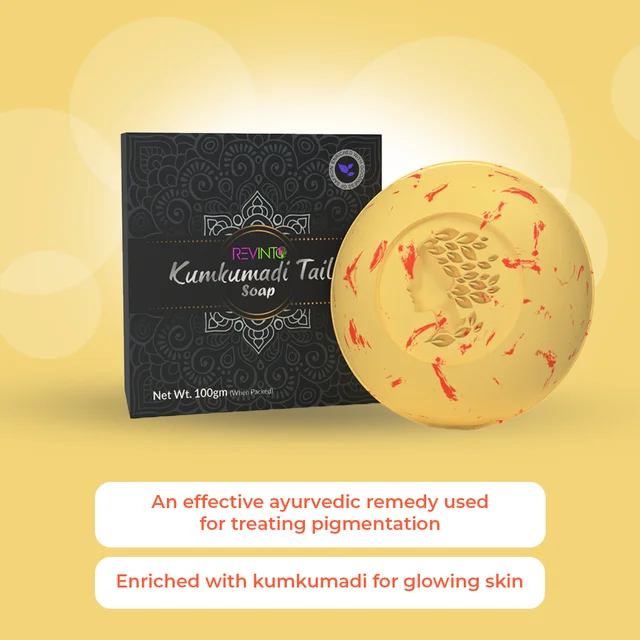 REVINTO LIFE SCIENCE Kumkumadi Taila Soap - Revinto - 100gm