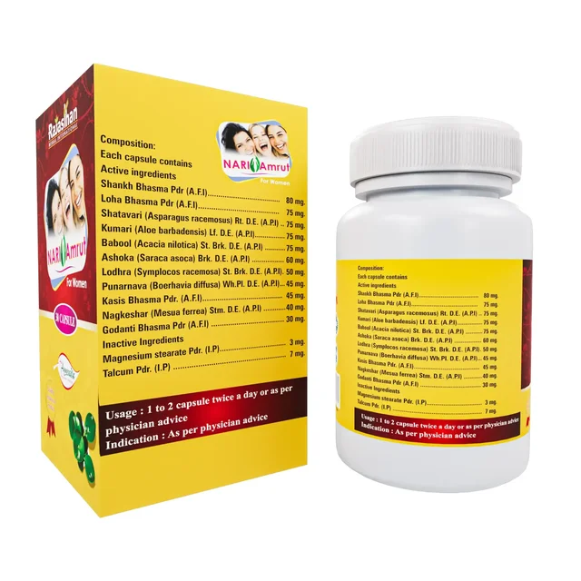 RAJASTHAN HERBALS Nari Amrut Capsule - Rajasthan - 30 Capsules