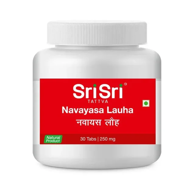 SRI SRI AYURVEDA Navayasa Lauha 250Mg - Sri Sri - 30 Tablets