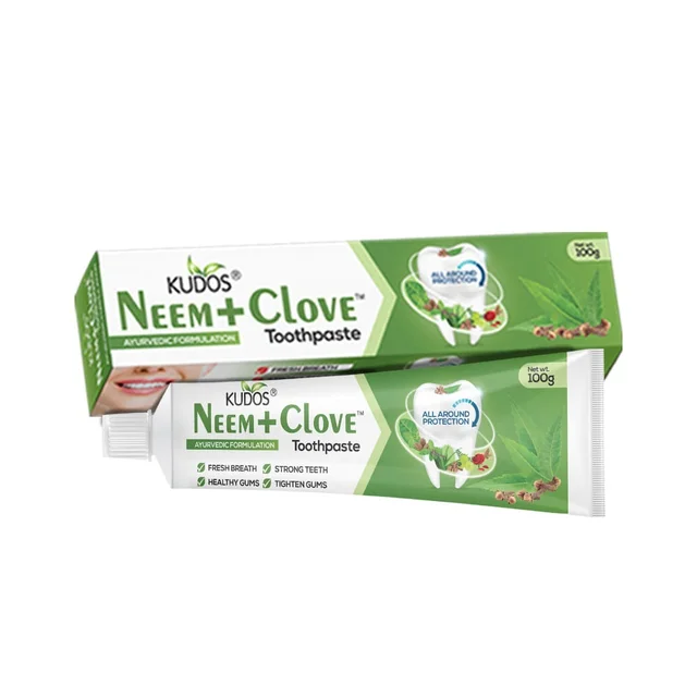 KUDOS AYURVEDA Neem Clove Toothpaste - Kudos - 100Gm