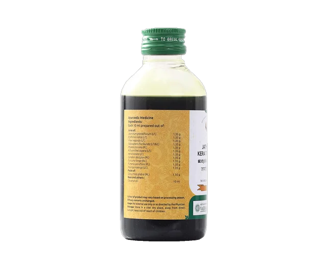 VAIDYARATHNAM Jathyadi Kera Thailam - Vaidyaratnam - 200Ml