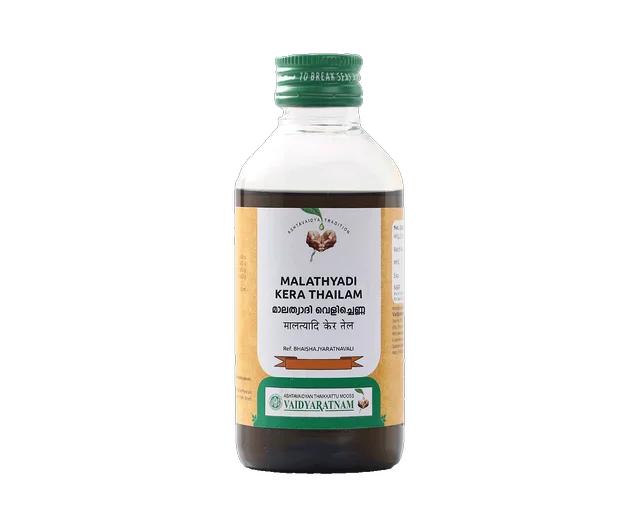 VAIDYARATHNAM Malatyadi Kera Tail - Vaidyaratnam - 200Ml