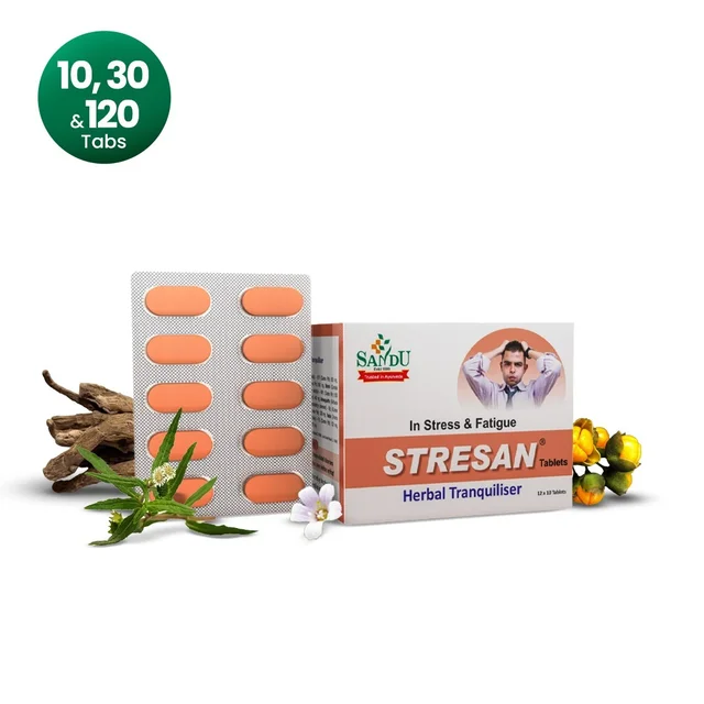SANDU BROTHERS Stresan Tablet - Sandu - 10 Tablets