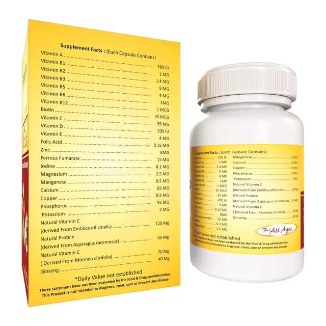 RAJASTHAN HERBALS Vita Day Capsule - Rajasthan - 60 Capsules