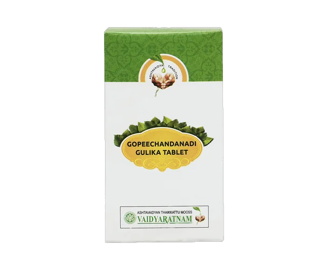 VAIDYARATHNAM Gopeechandanadi Gulika Tablet - Vaidyaratnam - 10 Tablets