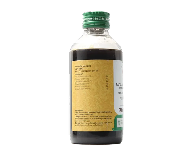 VAIDYARATHNAM Patoladi Kashayam (Patolakaturohinyadi) - Vaidyaratnam - 200Ml
