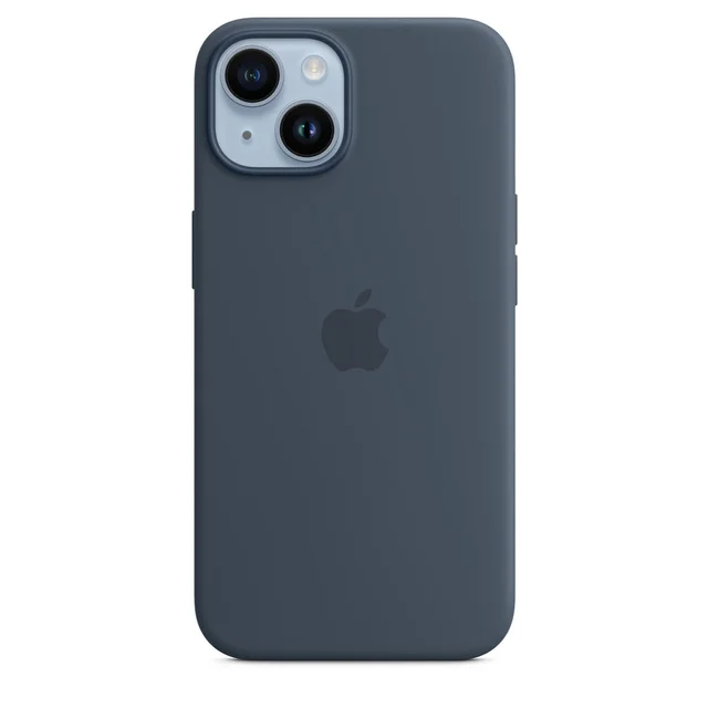 iPhone 14 Silicone Cover Original Silicone Case For Apple iPhone 14 Blue
