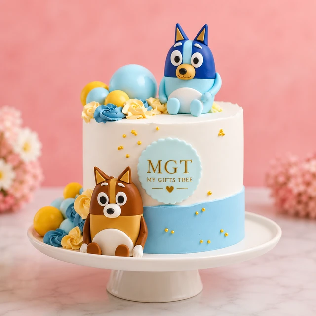 My Gifts Tree Playful Bluey Celebration Cake - 1.5 KG