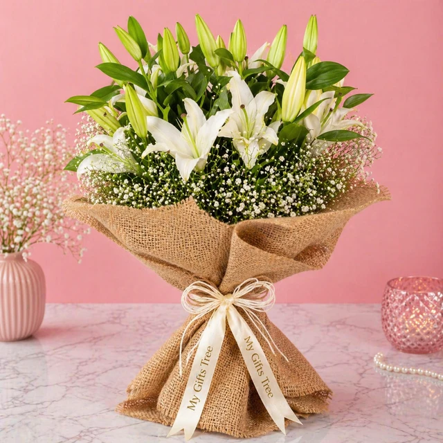 My Gifts Tree Lilies Bounch Bouquet