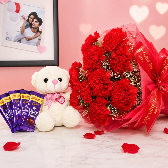 My Gifts Tree Carnation with Cadbury