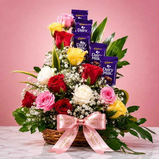 My Gifts Tree Mixed Roses Arrangement