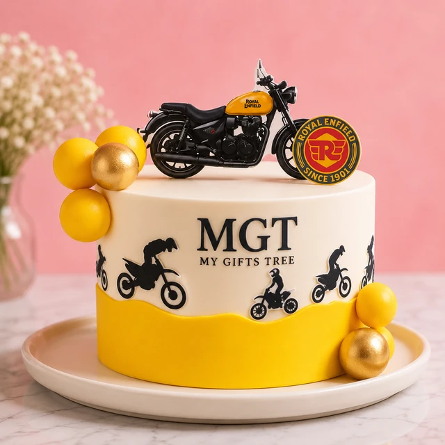 My Gifts Tree Royal Enfield Glory Cake - 1 KG