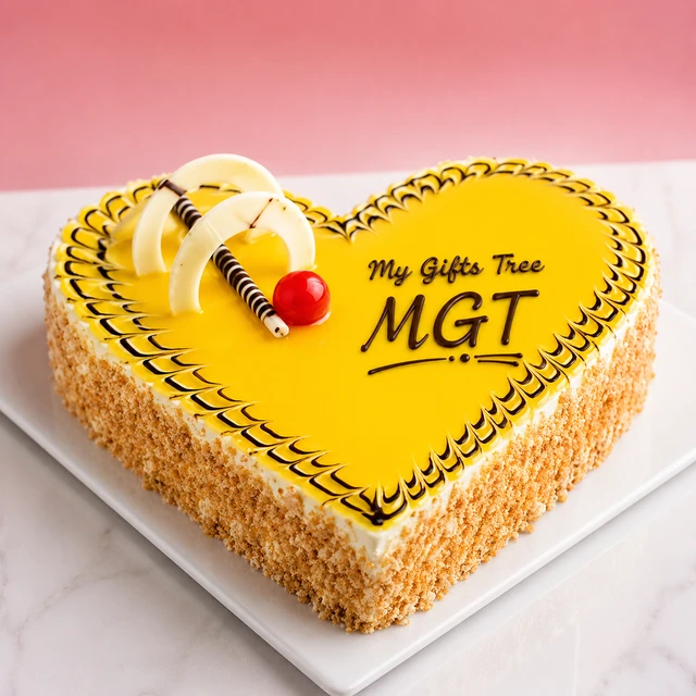 My Gifts Tree Flavorsome Love Heart Shape Cake 2 KG - 2 KG