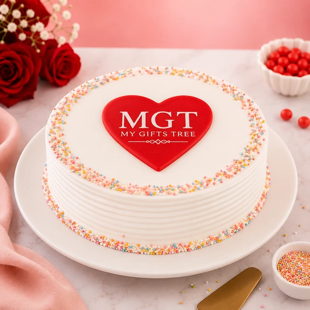 My Gifts Tree Affectionate Treate Heart Shape Cake 1 KG - 1 KG