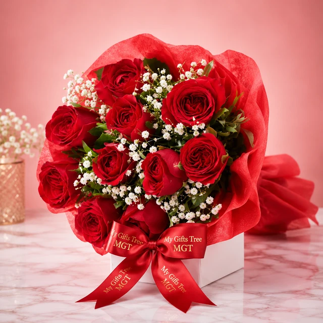 My Gifts Tree Attractive Red Rose Bouquet