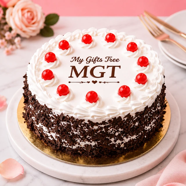 Cream Cherry Black Forest Cake