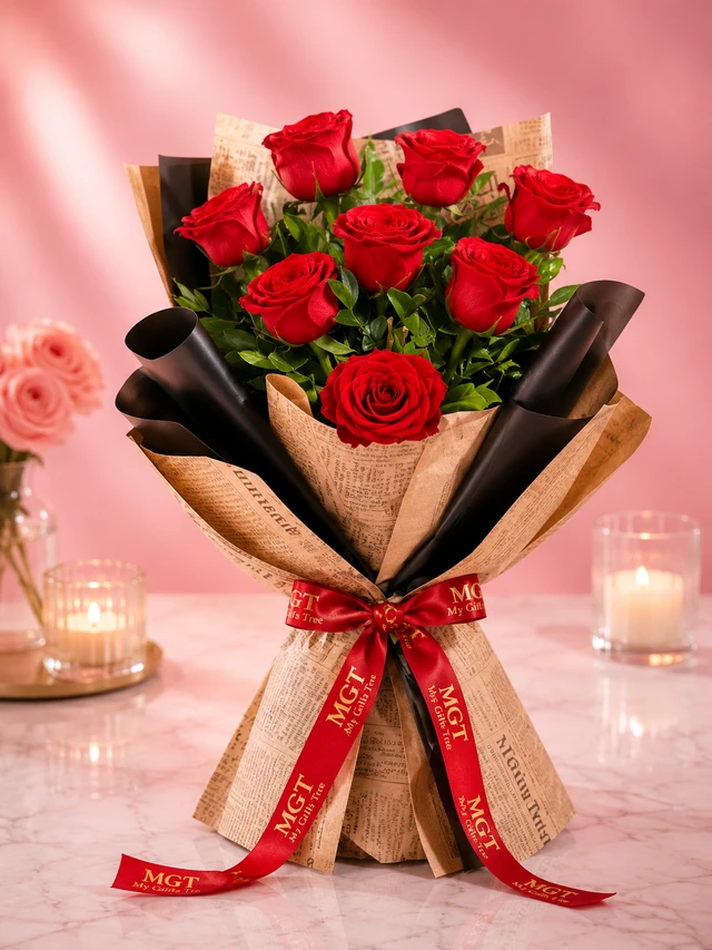 My Gifts Tree Blushing Blooms Rose Bouquet