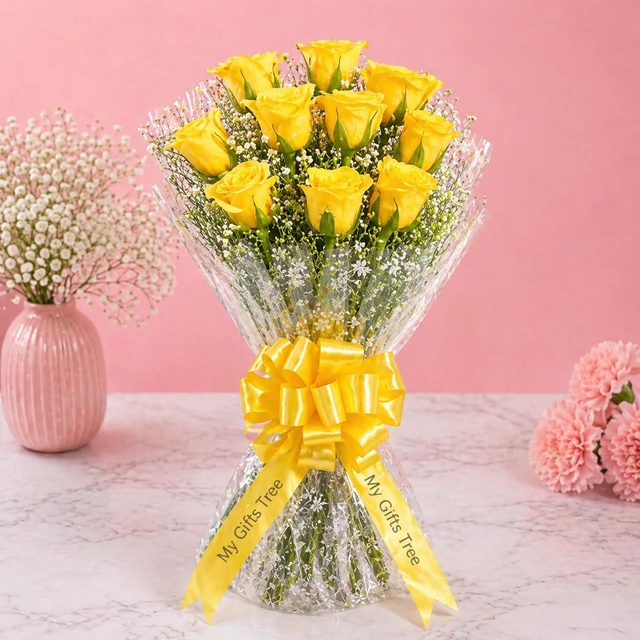 My Gifts Tree Yellow Rose Bouquet