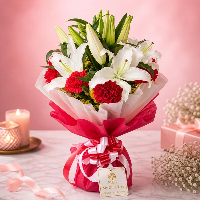 My Gifts Tree Combination of Peace - Premium Carnation Bouquet
