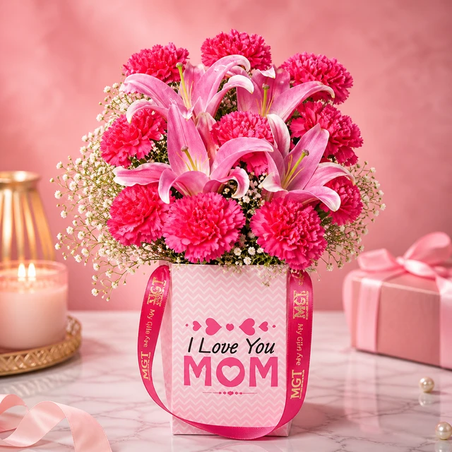 My Gifts Tree Love Vibration for Mom - Premium Carnation Bouquet