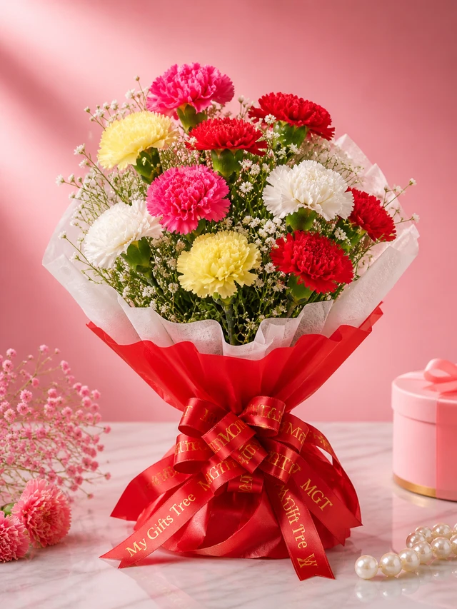 My Gifts Tree Musky Mix Carnation - Premium Carnation Bouquet