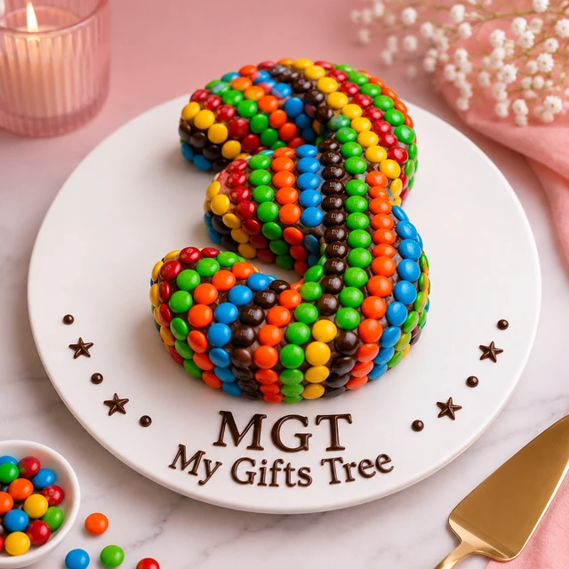 My Gifts Tree Numeric Gem Birthday Cake 3 KG - 3 KG