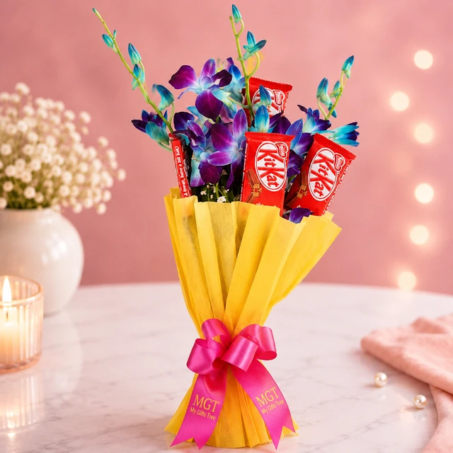 My Gifts Tree Ocean of Blue - Premium Orchid Arrangement