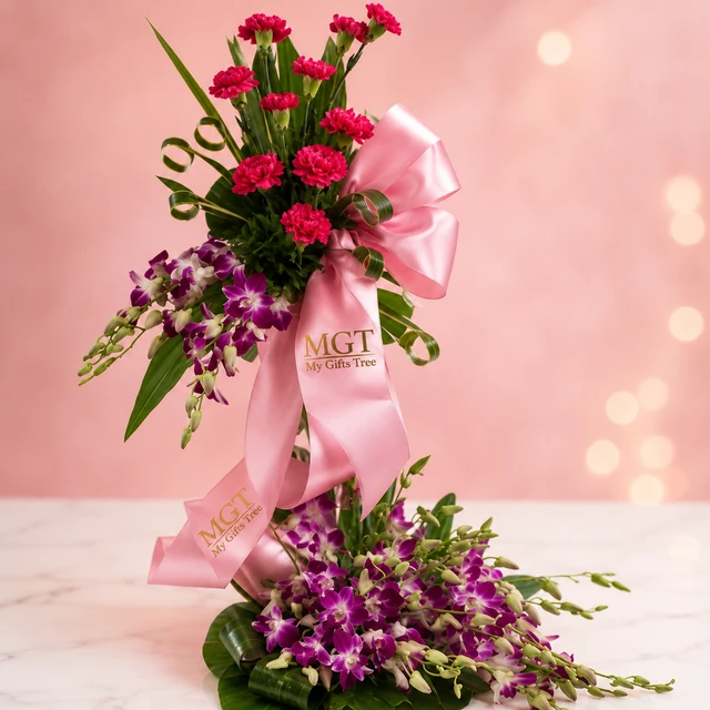 My Gifts Tree Purple Orchid Love - Premium Orchid Arrangement