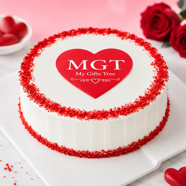 My Gifts Tree Red Velvet with Heart 500 GM - 500 GM