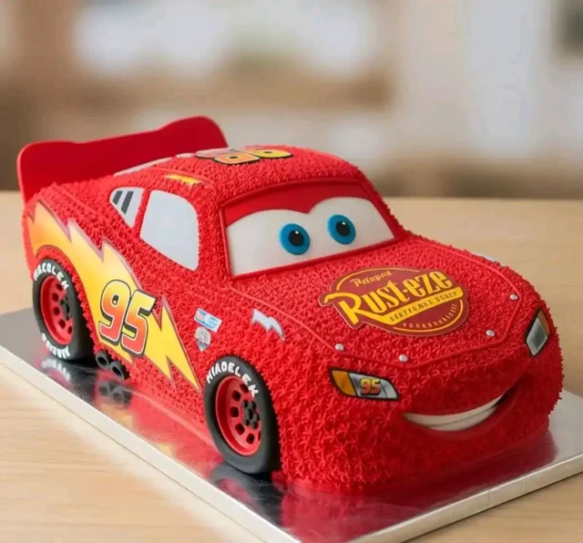 My Gifts Tree Lightning Mcqueen Car Theme Birthday Cake