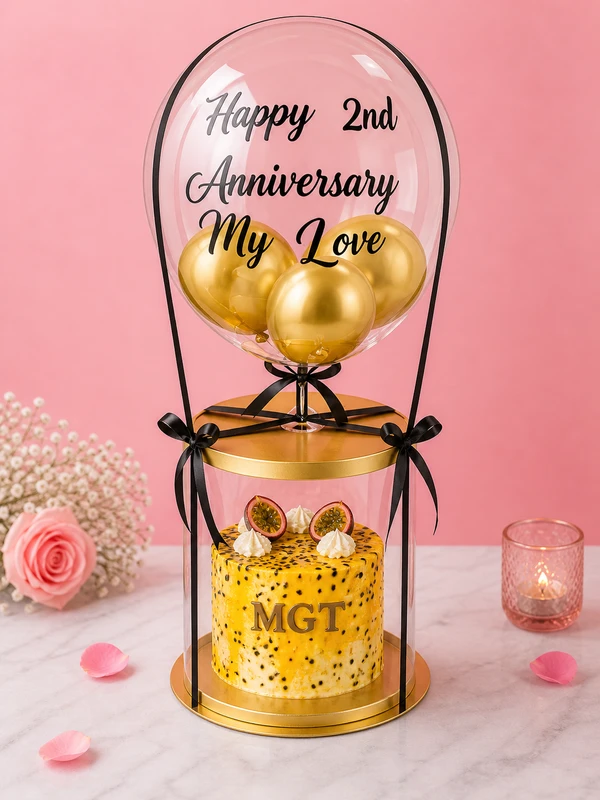 My Gifts Tree Anniversary Celebration with Balloons & Cake - 1 KG