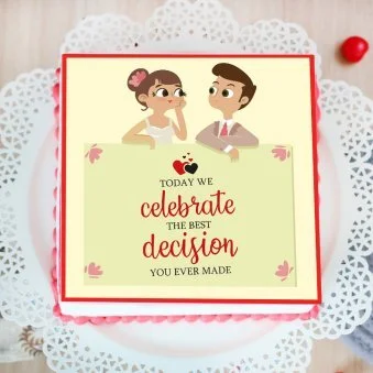 My Gifts Tree Anniversary Celebration with Delicious Cake 2 KG - 2 KG