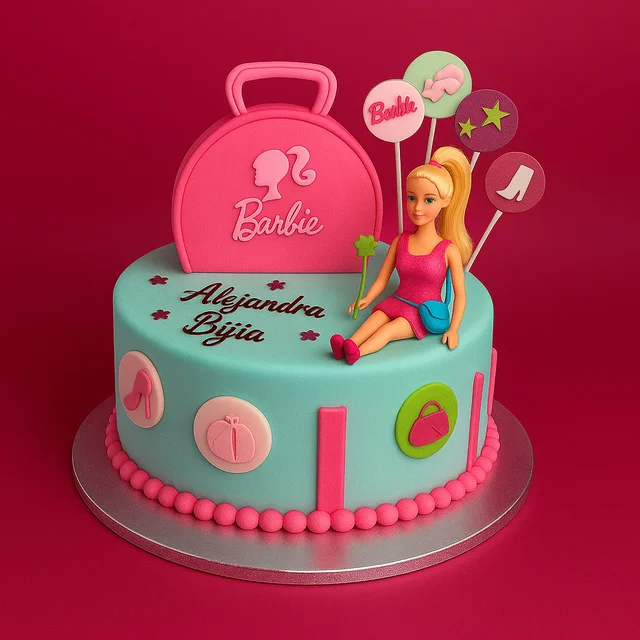 My Gifts Tree Aqua Pink Fashionista Cake - 2 KG